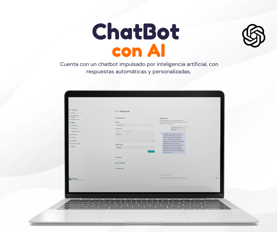 Cuenta con un chatbot impulsado por inteligencia artificial, con respuestas automáticas y personalizadas,