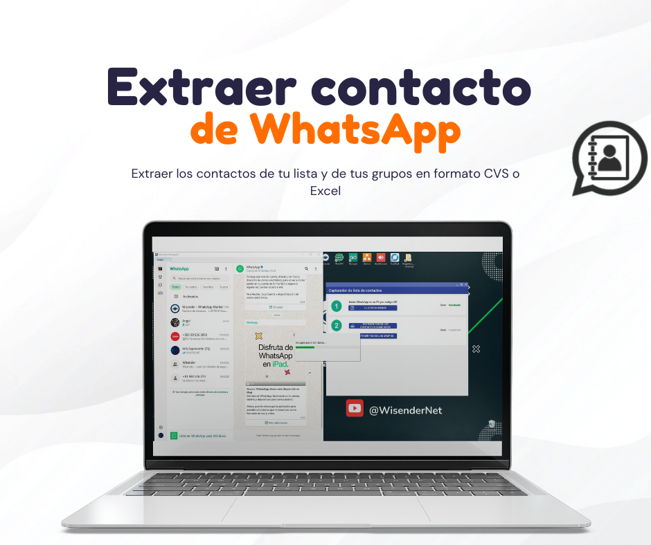 Extrae los contactor de tus grupos y de cuentas ed WhatsApp