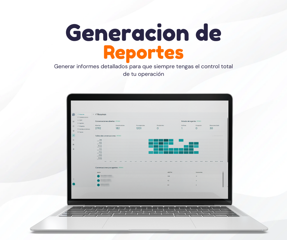 generar informes detallados para que siempre tengas el control total de tu operación