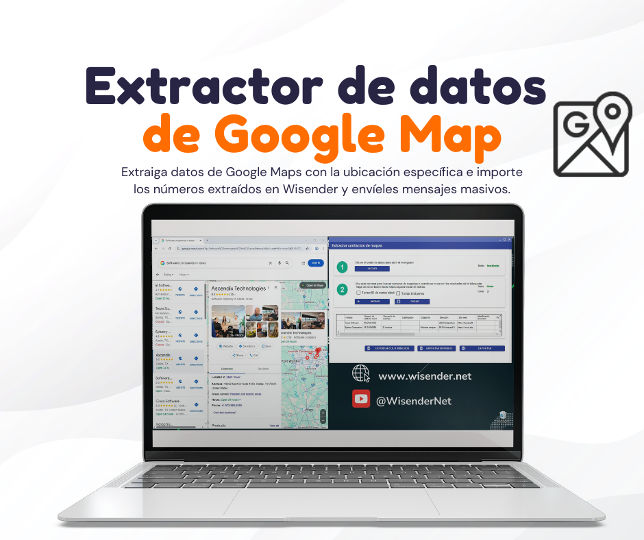 Herramiensta para Extarer Contactos de Google Map